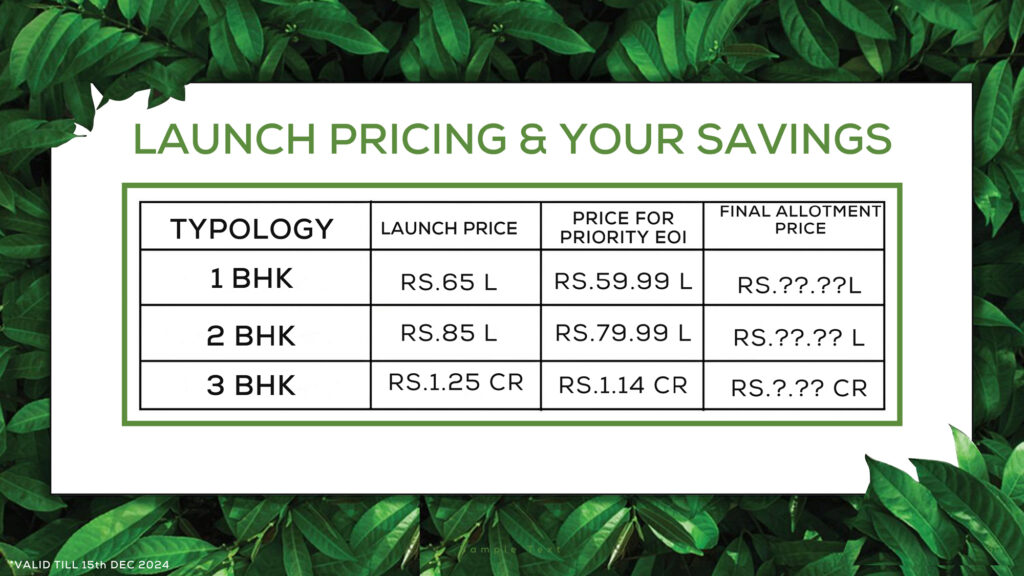 Godrej Evergreen Square Price List