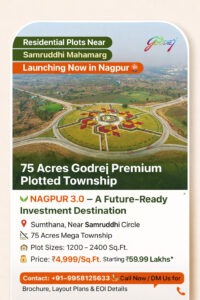 Launching now in nagpur godrej plots